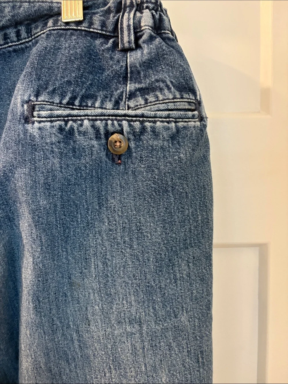 Haggar Generations Pleated Denim Jeans Mens 38x32 100% Cotton